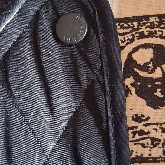 AUTHENTIC BURBERRY BLACK QUILTED LIGHT JACKET MEDIUM - Picture 4 of 11